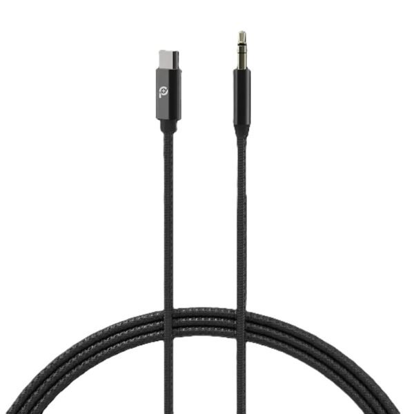 كابل صوت Powero+ Rapid Pro Premium مقاس 3.5 مم إلى النوع C