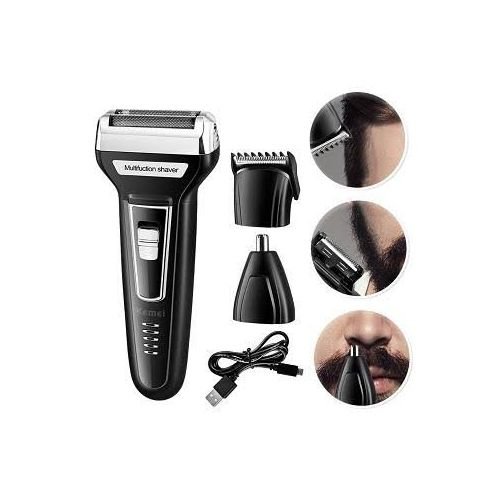 ماكينة حلاقه لحلاقه الشعر الذقن قابلة لاعادة الشحنkm-6558 من Kemei
