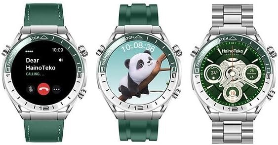 ساعة ذكية التيميت RW-67 من هاينوتيكو بشاشة اموليد ونظام تحديد المواقع العالمي مع 3 ازواج من الاساور وكيبل شحن