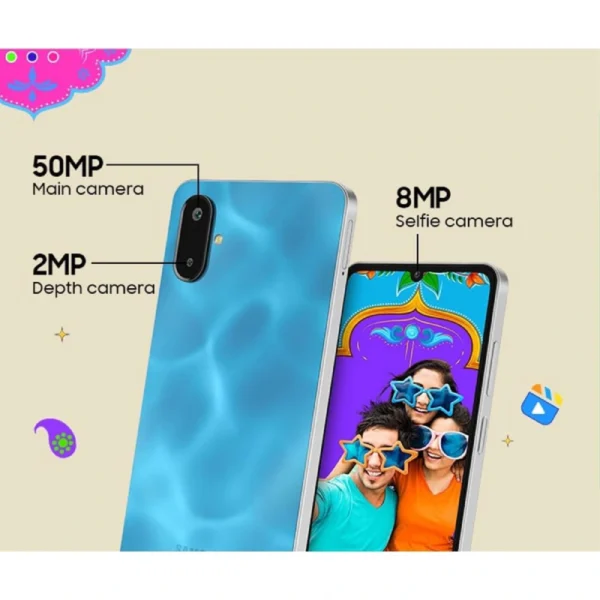 Samsung Galaxy F06 5G Bahama Blue SmartPhone Camera 600x600