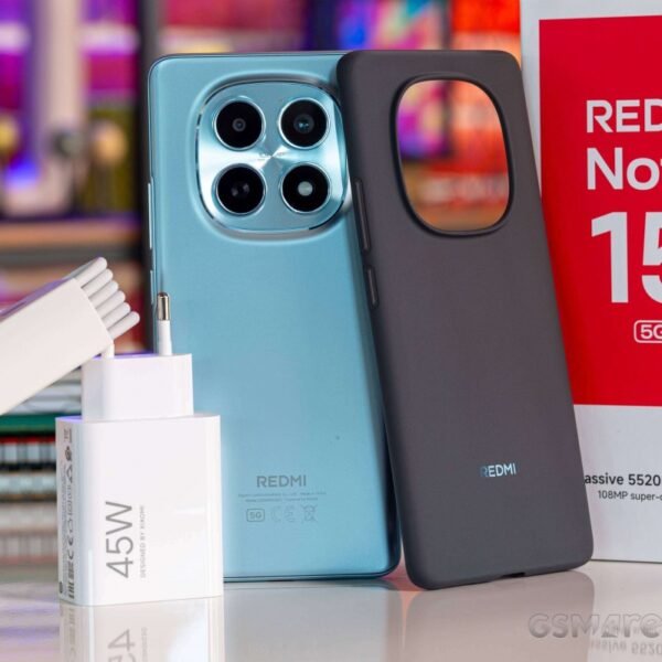 شاومي ريدمي نوت 15 5G   شاشة AMOLED منحنية، 256GB، كاميرا 108MP ريدمي نوت 15 5G (النسخة العالمية)   رام 8GB/12GB | ذاكرة 256GB | شحن سريع 45W